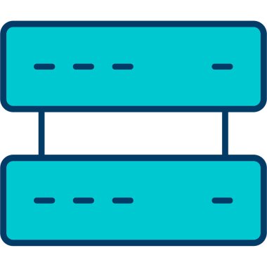 Sunucu. Web simgesi basit illüstrasyon