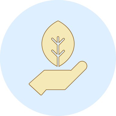 Bir ağaç simgesinin vektör illüstrasyonu