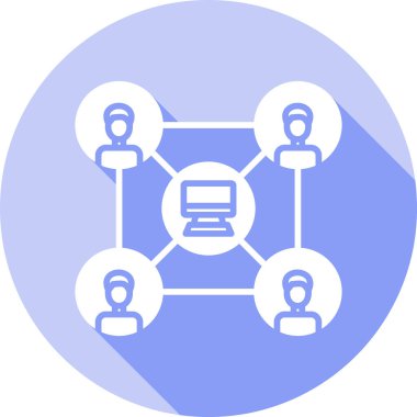 şebeke. Web simgesi basit illüstrasyon