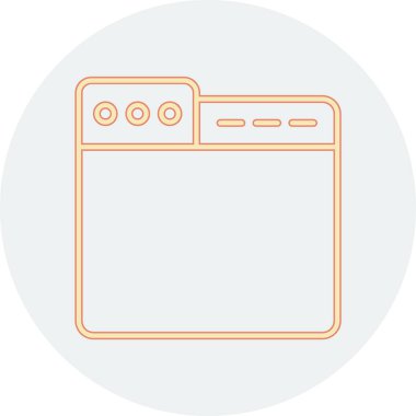 mikrodalga simge vektör çizim