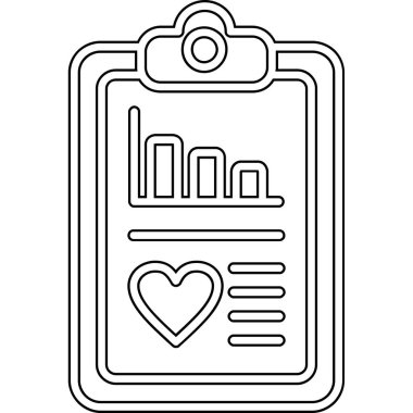 Kontrol listesi ikon vektör illüstrasyon tasarımlı pano