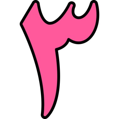 Çizgi film simgesinin vektör çizimi