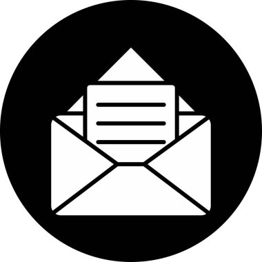 E- posta simgesinin vektör illüstrasyonu