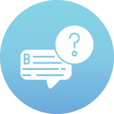 Konuşma baloncuğu simgesinin vektör çizimi