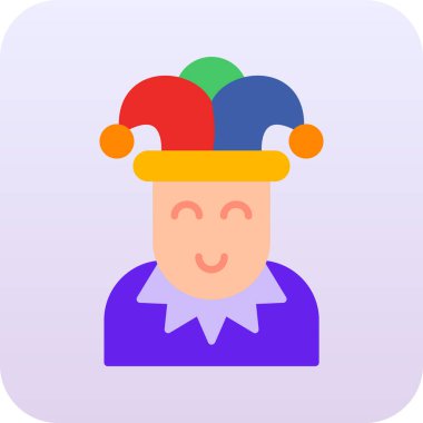 Şapka ikonlu çocuk. Web için kapsül vektör tasarımı olan bir çocuğun çizgi film çizimi