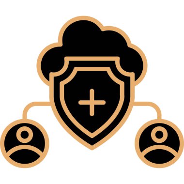 Basit grafik simgesi vektör illüstrasyonu