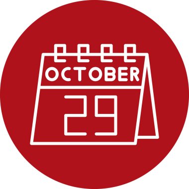 Tek bir günlük takvimdeki 28 Ekim tarihi