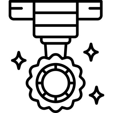 roket ikonu vektör illüstrasyonu