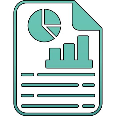 grafik simgesi, satır biçimi olan kağıt belge