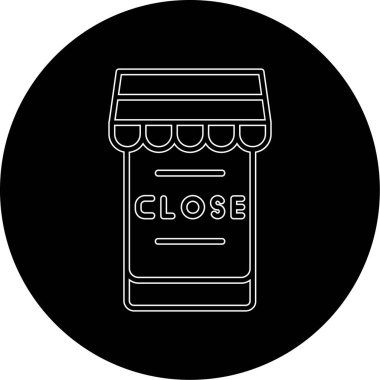 dükkan simgesi vektör illüstrasyonu