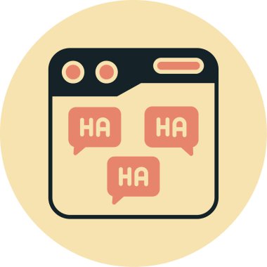 Gülümseyen emoji mesajı, vektör tasarımı