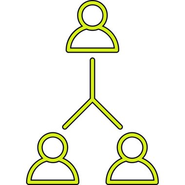 İnsan simgesinin vektör illüstrasyonu