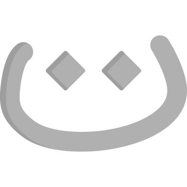 Beyaz arkaplandaki bir gülümseme simgesinin vektör çizimi