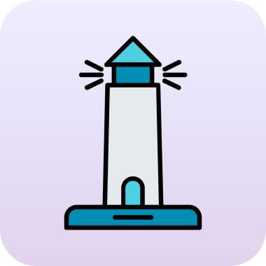 Benzersiz kule vektör çizgisi simgesi