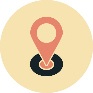 Yer düz vektör simgesi