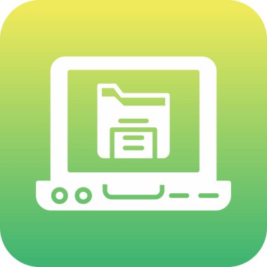 vektör lcd simgesi illüstrasyonu