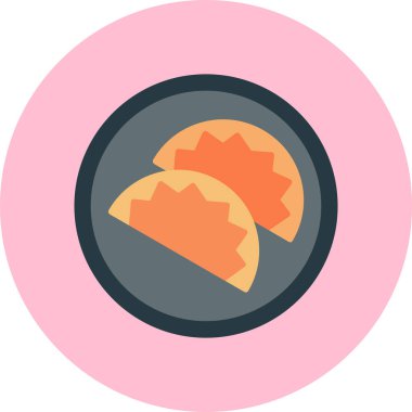 Ekmek. Web simgesi basit illüstrasyon