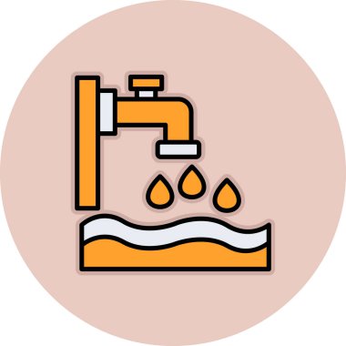 vector illustration of faucet icon