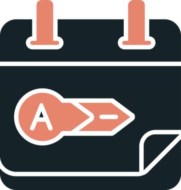 Bir araba simgesinin vektör illüstrasyonu