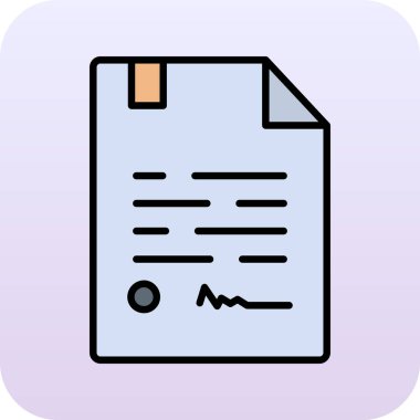 Kontrol listesi vektör simgesine sahip belge