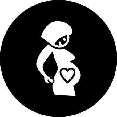 Anne ve bebek simge vektör