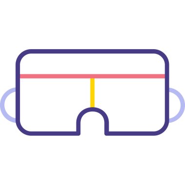 gözlük ikonu vektör illüstrasyonu