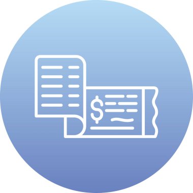 Faturanın vektör illüstrasyonu