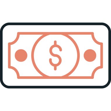 Dolar simgesi vektör illüstrasyonu