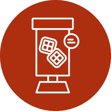 Gıda simgesinin vektör illüstrasyonu