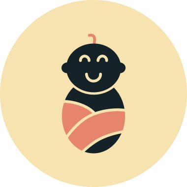 bebek oyuncağı ikon vektör illüstrasyonu