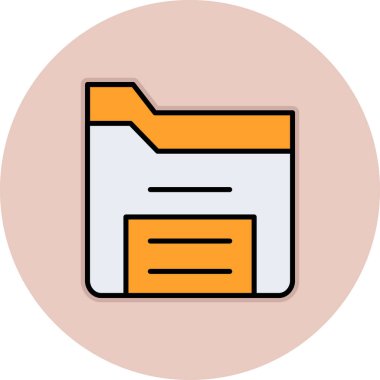 Dizin simgesinin vektör illüstrasyonu