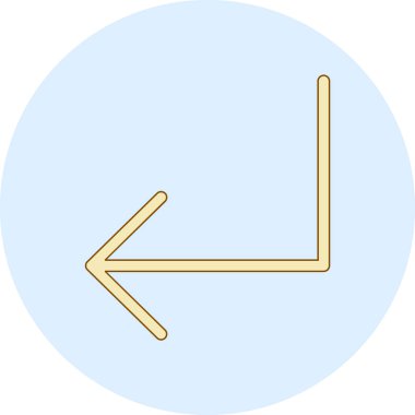 ok simgesi vektör illüstrasyonu