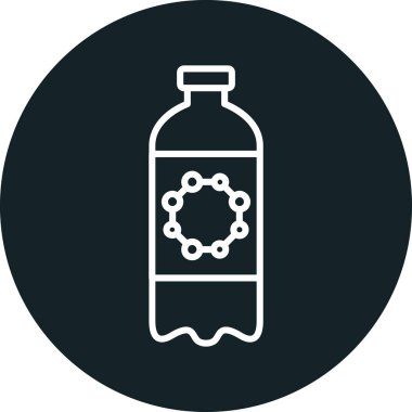 şişe simgesi vektör illüstrasyonu