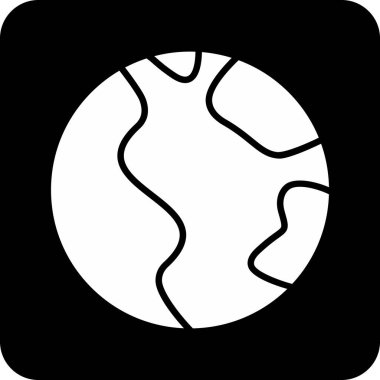 Yerküre dünya simgesi katı bir şekilde