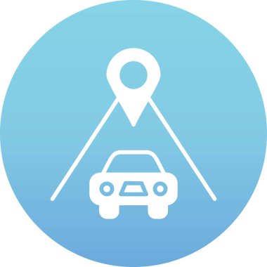 Yol simgesi, vektör illüstrasyonu