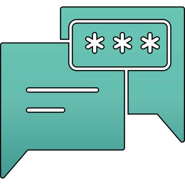 parola ikonu vektör illüstrasyonu