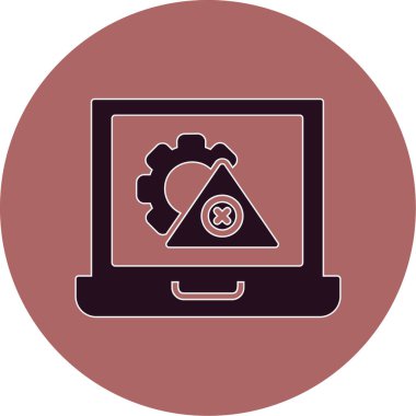 içinde kalp olan dizüstü bilgisayar vektör illüstrasyon grafik tasarımı