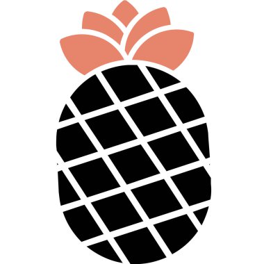 ananas simgesi, basit vektör tasarımı