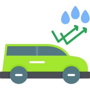 elektrikli araba simgesi vektör illüstrasyon grafik tasarımı