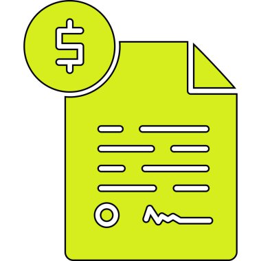 Dolar gagası ikon vektör illüstrasyonu