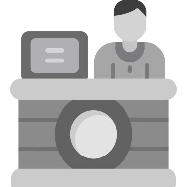 fotoğrafçı simgesi, vektör illüstrasyonu