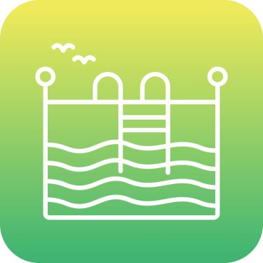 Benzersiz klima vektör çizgisi simgesi