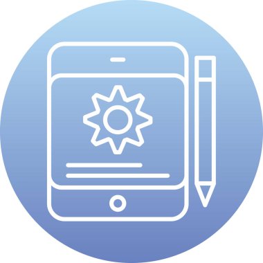 mobil uygulama simgesi vektör illüstrasyonu