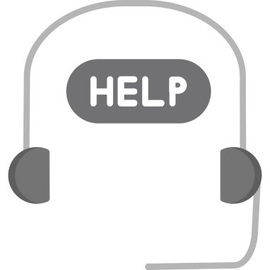 Yardım edin! Web simgesi basit illüstrasyon