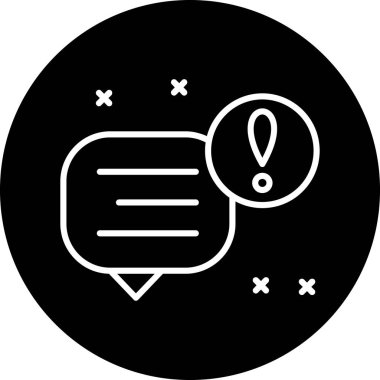 Konuşma baloncuklu bildirim simgesi