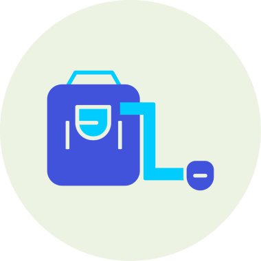 çanta çanta çanta simgesi doldurulmuş - taslak biçimi