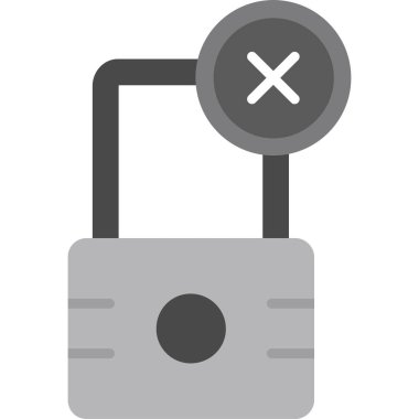 kilit web simgesi, vektör çizim