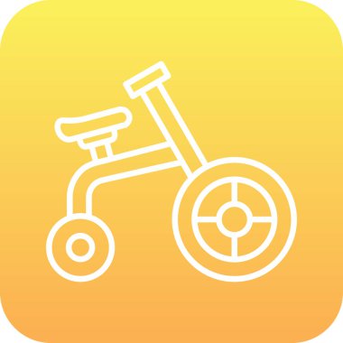 Soyut arkaplanda bisiklet simgesi izole edildi