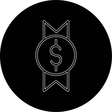 Projeniz için vektör dolar simgesi