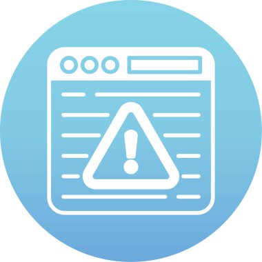 Ünlem işareti simgesi. Web tasarımı için uyarı işareti vektör simgelerinin basit çizimi